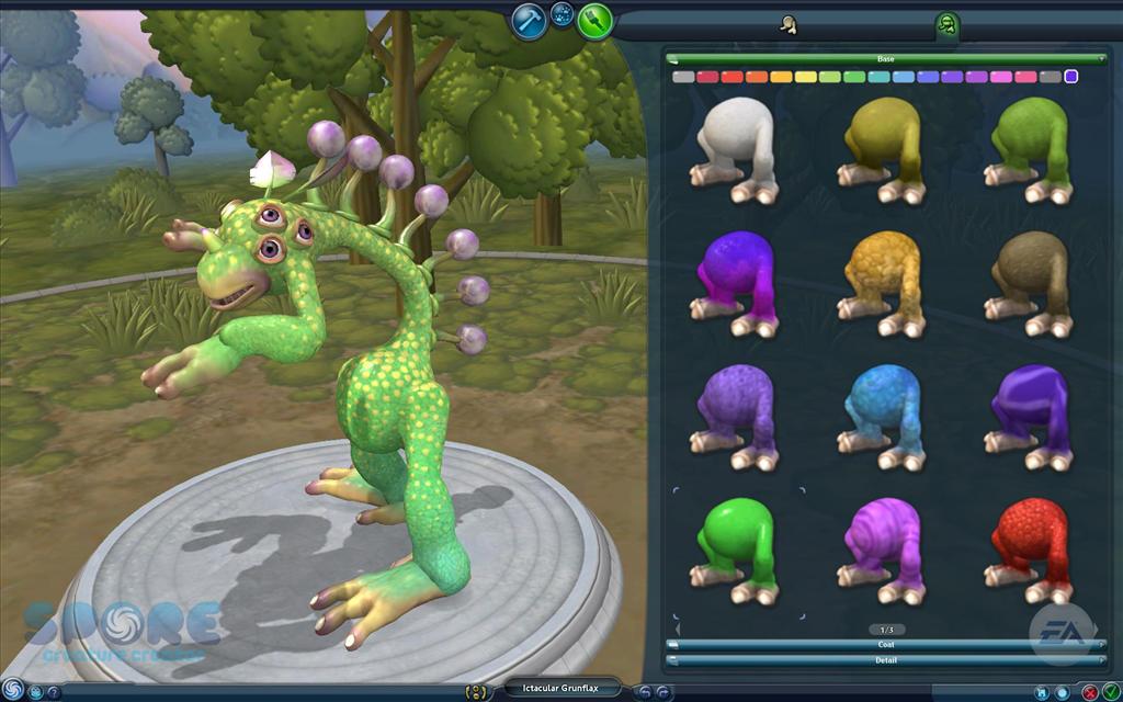 how to spore creatures