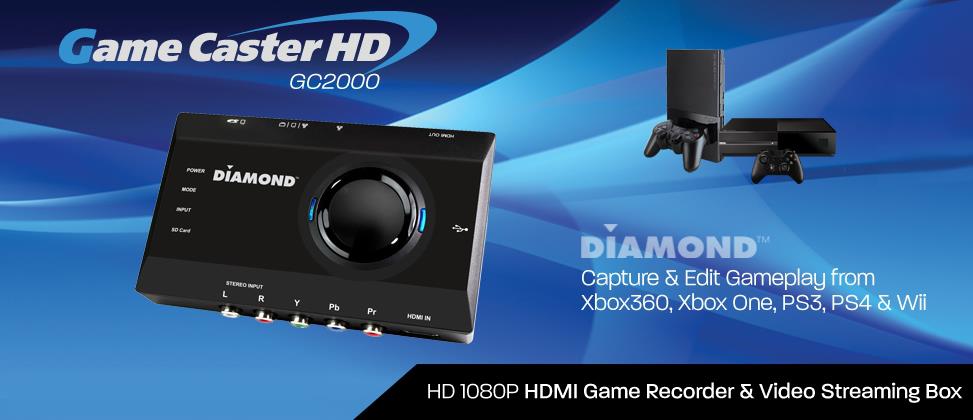 DIAMOND USB 2.0 GC1000 HD 1080 Game Console Video Capture Device - Diamond  Multimedia