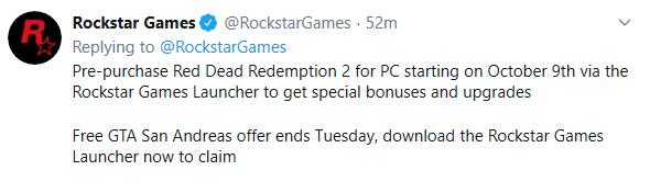 Red Dead Redemption 2 For PC Now Available to Pre-Purchase via the Rockstar  Games Launcher - Rockstar Games